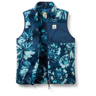 Passenger Fairbanks Full Zip Recycled Sherpa Gilet Fleecegilet f&uuml;r Damen | blau