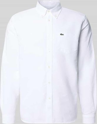 Lacoste Regular Fit Freizeithemd aus reiner Baumwolle in Weiss, Gr&ouml;&szlig;e 39