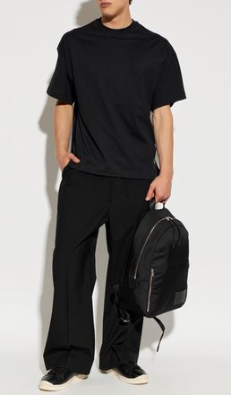 Jil Sander T-shirt With Printed Logo, Mens, Black