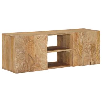vidaXL Mueble De Tv De Pared Con Estante Con Puerta 100 X 30 X 35 Cm Vidaxl