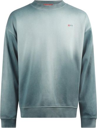 Diesel Heren S-Boxt-R4 Sweatshirt met relaxte pasvorm (Blauwe luchtspiegeling)