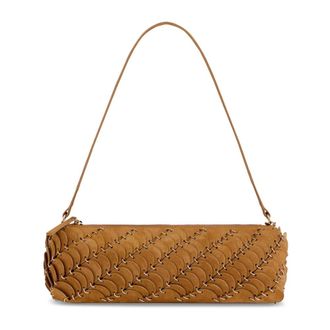 Paco Rabanne Borsa a spalla con decorazioni a disco - - Bags - Donna - Marrone - ONE SIZE