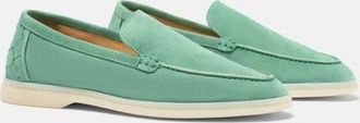 Scarosso Ludovica Woven Loafers in Jade Green - Suede at Nordstrom, Size 37.5