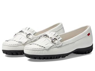 Marc Joseph New York Lexington Golf Womens Golf Shoes White Grainy/Black Sole : 11 M, Leather