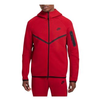 Nike Tech Fleece Windrunner Full-Zip Jacket Gym Red Black HV0949-687