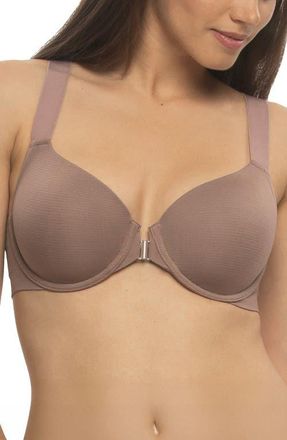 Felina Utopia Front-Close Racerback Contour Bra in Antler at Nordstrom, Size 34Ddd
