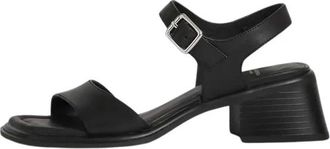 Vagabond Ines Sandal - Dames - Sandalen met hakken - Zwart - 37 EU - Leer - Schoenen