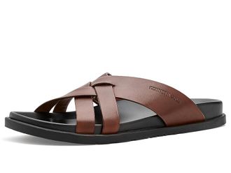 Kenneth Cole Wooper Mens Sandals Medium Brown Leather : 12 M