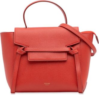 Celine Pre-owned Celine Nano Grained Calfskin Belt Bag Ladies U-GA-0148