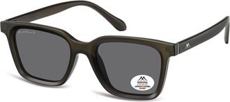 Montana Eyewear MP58 Polarized MP58E Mens Sunglasses Grey Size 52