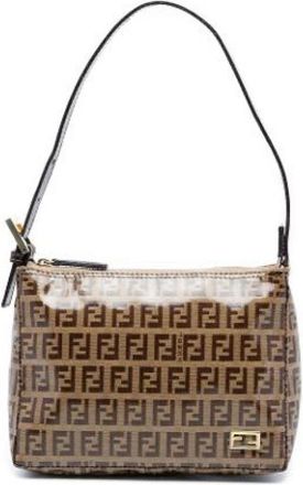 Fendi Pre-owned Shoulder Bags, female, Brown, Size: ONE SIZE Pre-owned Vintage Shoulder Bag