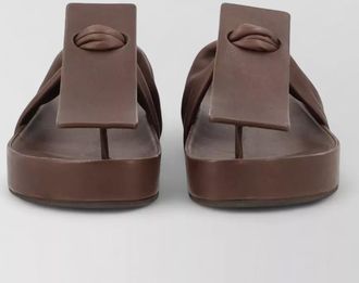 Uma Wang flat slide sandals open square toe strap