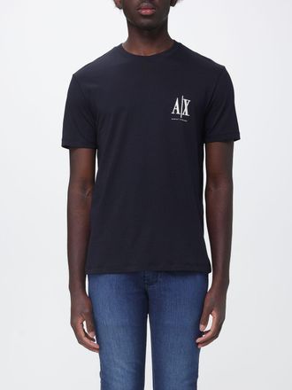 A|X Armani Exchange T-shirt a girocollo in cotone con logo ricamato