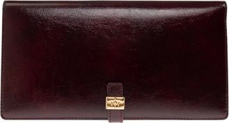 Ganni Accessoires, Dames, Bruin, ONE Size, Polyester, Eco Leren Portemonnee