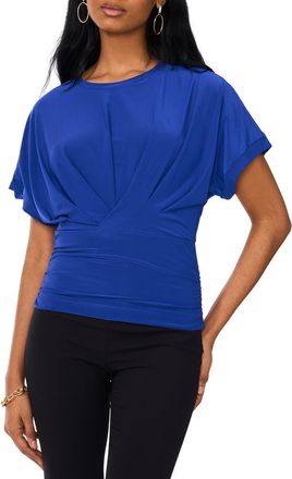 Chaus Solid Ruched Knit Top in Goddess Blue at Nordstrom, Size Medium