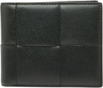 Bottega Veneta Pre-owned Bill wallet (bi-fold) - Heren - Vintage Accessoires - Groen - ONE Size - Leer - Vintage