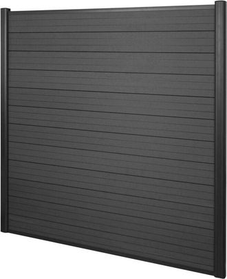 Hhg non utilizzato] Frangivento fendivista pannello privacy Sarthe wpc alluminio premium 190cm antracite