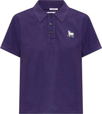 Mother Polo Shirt - Dames - Polos - Paars - L - Katoen - Tops