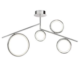 Netlighting Olimpia Ceiling 42W LED 3000K 3150lm IP20 Chrome in Silver