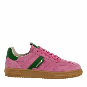 Tamaris Leren sneakers met honingkleurige zool