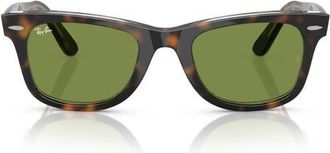 Ray-Ban Classic Wayfarer 50mm Sunglasses in Dark Havana /Green at Nordstrom