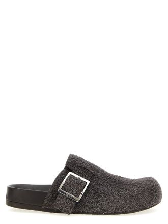Loewe Ease Buckle Flat Shoes Brown
