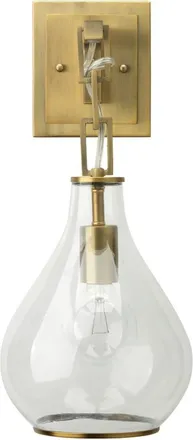 Jamie Young Co. Tear Drop Hanging Wall Sconce, Clear Glass and Antique Brass at Nordstrom