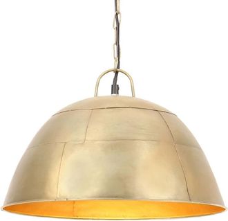 vidaXL L&aacute;mpara Colgante Vintage Redonda 25 W Lat&oacute;n 41 Cm E27 Vidaxl