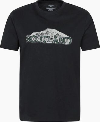 Mountain Warehouse Mens Mountain Warehouse Mens Scotland Short-Sleeved T-Shirt - Black - Size: 42