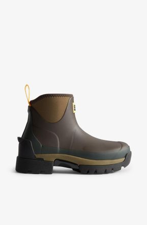 Ganni Chocolate Brown x Hunter Balmoral Ankle Boots in