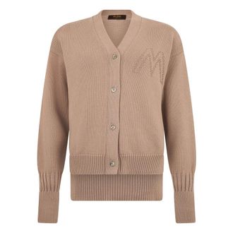 Moorer Dames, Truien, Beige, Maat: XS Katoen