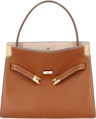 Tory Burch Brown Lee Radziwill Small Satchel