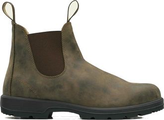 Generic NYSBH Spring Autumn Mens Chelsea Boots Colored Vintage Leather Boot Brown