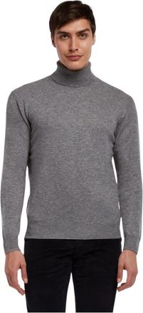 Brooks Brothers Cashmere coltrui - Heren - Cashmere truien - Grijs - S - Kasjmier - Truien & Vesten