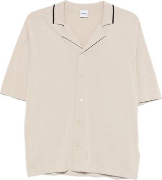 Aspesi Button-Up Shirt In Beige Cotton