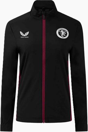Castore Womens Solid Patterned Zipped Pocket Track Jacket - Black - Size: 18
