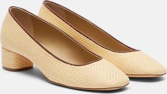 Le Monde Beryl Le Monde Béryl Pumps in rafia con pelle