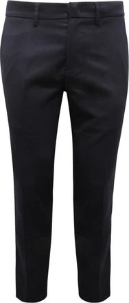 Paolo Pecora Wollen broek- gemaakt in Itali&euml; - Heren - Slim Fit Broeken - Blauw - XS - Wol - Broeken