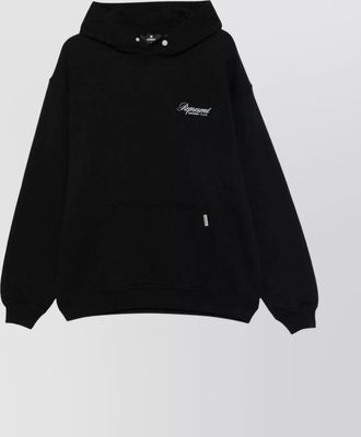 Represent logo hoodie with drop shoulder and front pocket