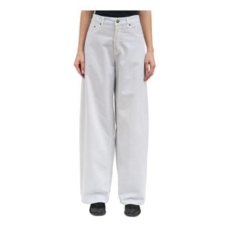 Haikure Bethany Twill 45 - Dames - Loose Fit Jeans - Blauw - W25 - Katoen - Jeans