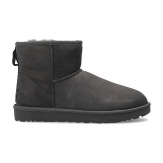 UGG Winter Boots, female, Gray, Size: 11 US Classic Mini II Suede Snow Boots