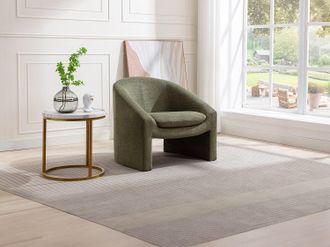 Vente-Unique Poltrona in Tessuto Verde - OSSANA