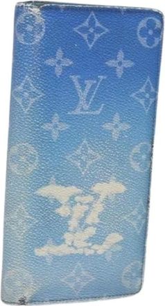 Louis Vuitton Pre-owned Wallets, female, Blue, Size: ONE SIZE Pre-owned Canvas Wallet