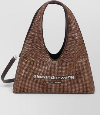 Alexander Wang mini crystal hobo bag