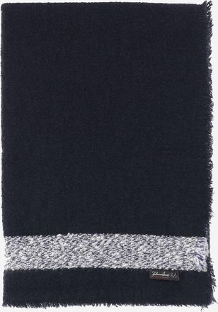 Faliero Sarti Womens Scarf Amabel Navy Wool-Cashmere Scarfs