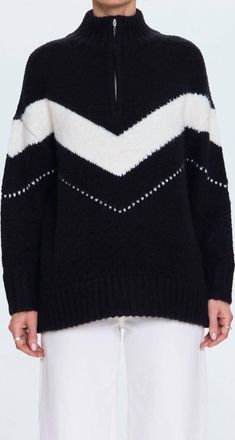 Pistola Denim Arden Sweater In Black Vanilla Ice
