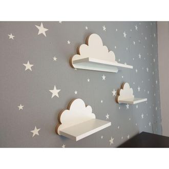 OEM Estantes De Nubes Juego De 3 Ositos De Peluche - Elegancia