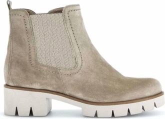 Gabor Womens Chelsea Lug Ankle Boots In Kiesel