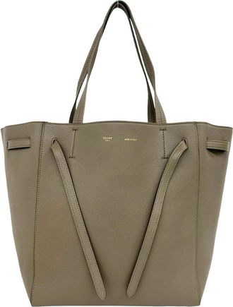 Celine Beige Leather Shoulder Bag Tote Bag (Pre-Owned)