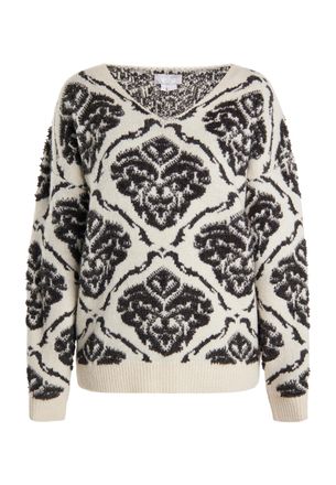 Usha Gebreide trui Dames Cr&egrave;me veelkleurig